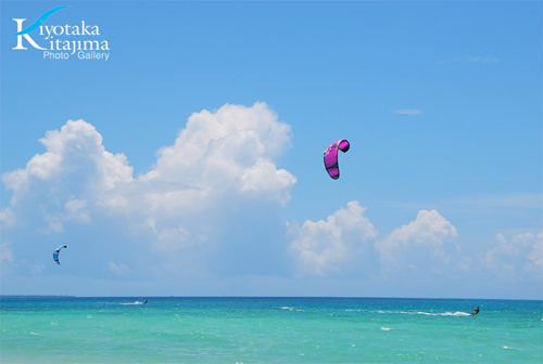 小浜島：Kitesurfing